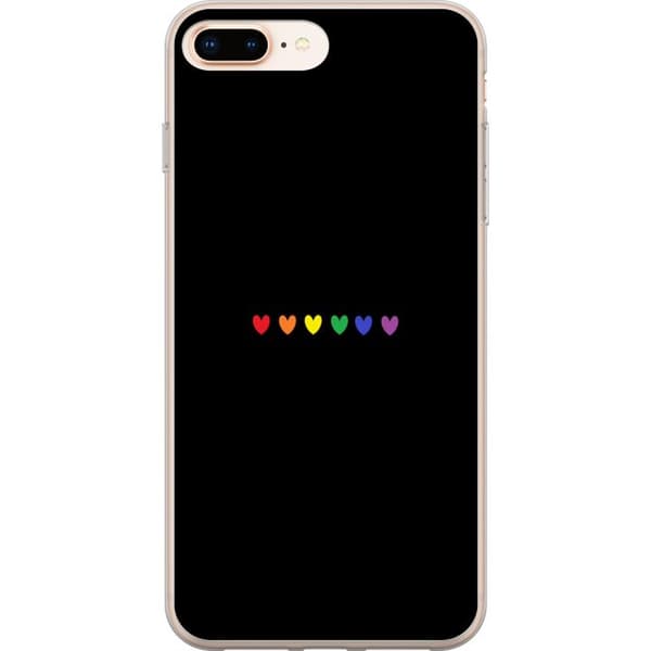 Kompatibelt Mobilskal till Apple iPhone 8 Plus Pride Hearts