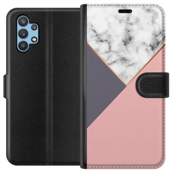 Kompatibelt Plånboksfodral till Samsung Galaxy A32 5G Marble Cut