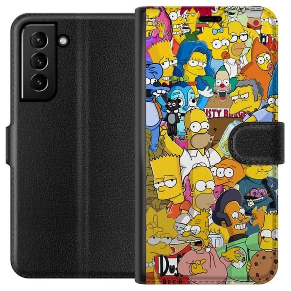 Kompatibel Tegnebogsetui til Samsung Galaxy S21+ 5G Simpsons