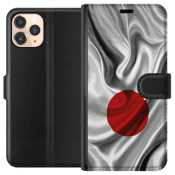 Kompatibel Tegnebogsetui til Apple iPhone 11 Pro Modern rumdesign med abstrakt planet