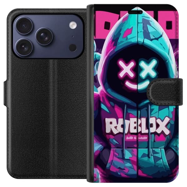Kompatibel Tegnebogsetui til Apple iPhone 18 Pro Roblox
