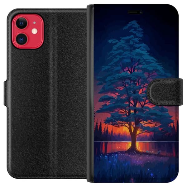 Kompatibel Tegnebogsetui til Apple iPhone 11 Solnedgang