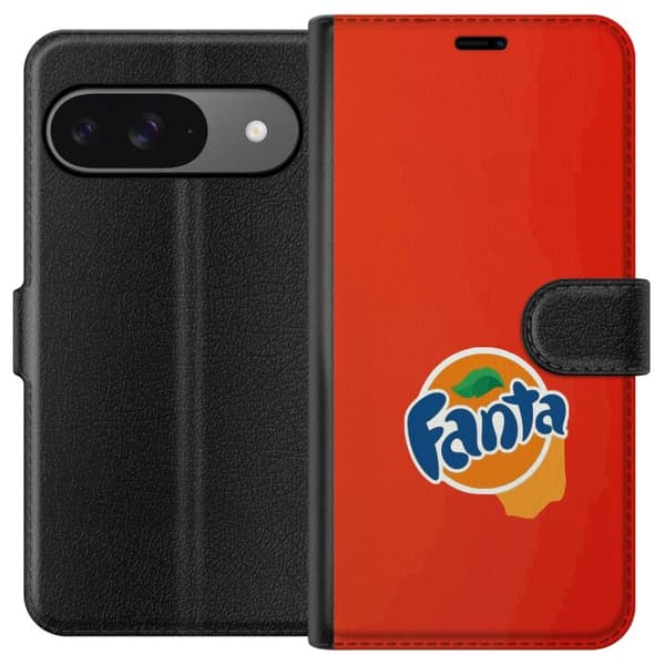 Kompatibelt Lommeboketui til Google Pixel 9 Pro Stilren appelsinforme design