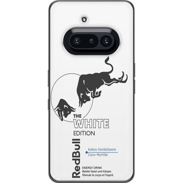 Kompatibelt Mobildeksel til Nothing Phone (3a) Moderne drikke design i hvitt og blått