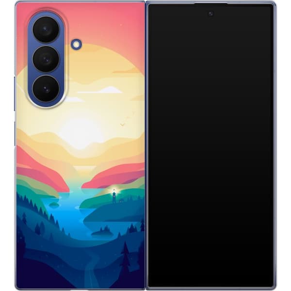 Kompatibelt Mobildeksel til Samsung Galaxy Z Fold7 Rosa horisont