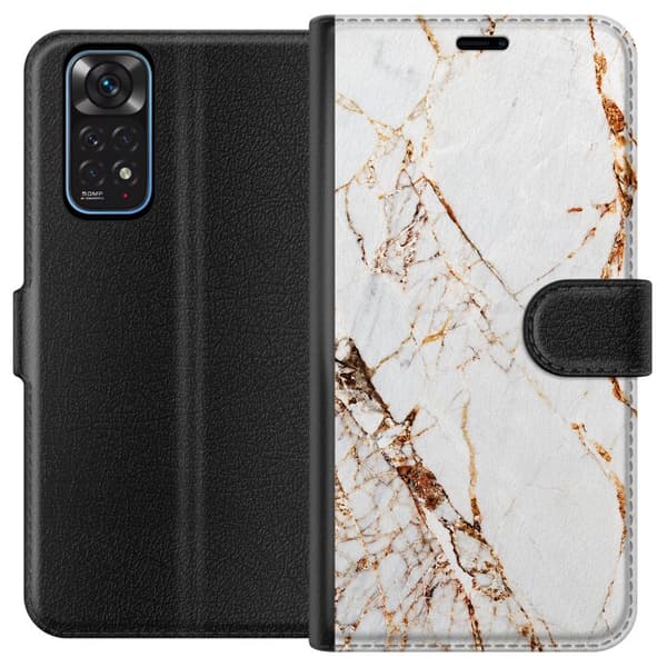 Kompatibelt Lommeboketui til Xiaomi Redmi Note 11 Gyldne årer