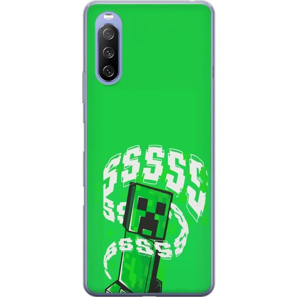 Kompatibelt Mobildeksel til Sony Xperia 10 III Lite Grön pixelfigur