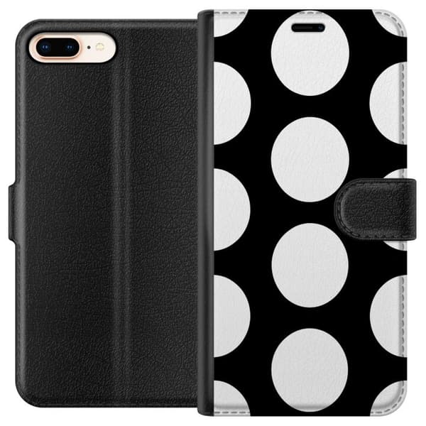 Kompatibelt Lommeboketui til Apple iPhone 8 Plus Mono Pop