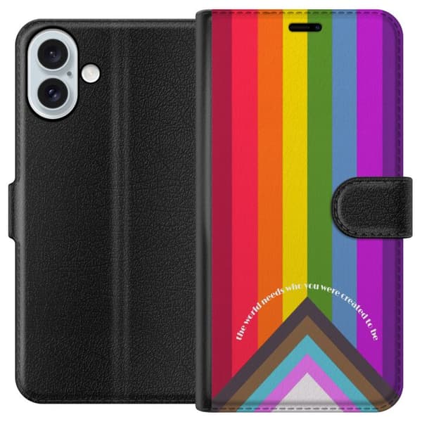 Kompatibelt Plånboksfodral till Apple iPhone 16 Plus Hej världen!