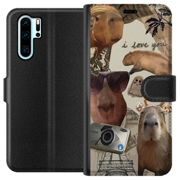 Kompatibel Tegnebogsetui til Huawei P30 Pro Capybara