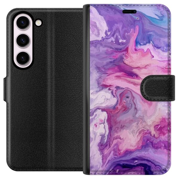 Kompatibelt Lommeboketui til Samsung Galaxy S23 Marmor