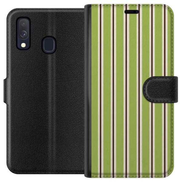 Kompatibelt Plånboksfodral till Samsung Galaxy A40 Matcha Lines