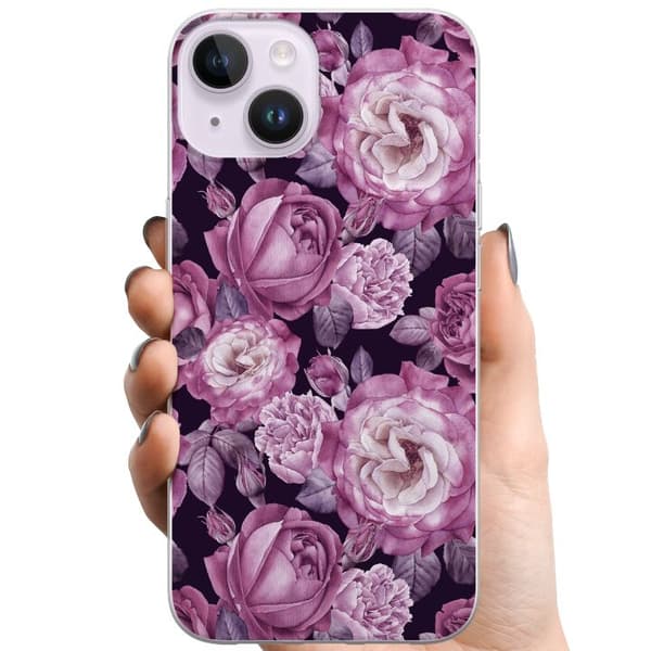 Kompatibelt Mobildeksel til Apple iPhone 14 Blomster