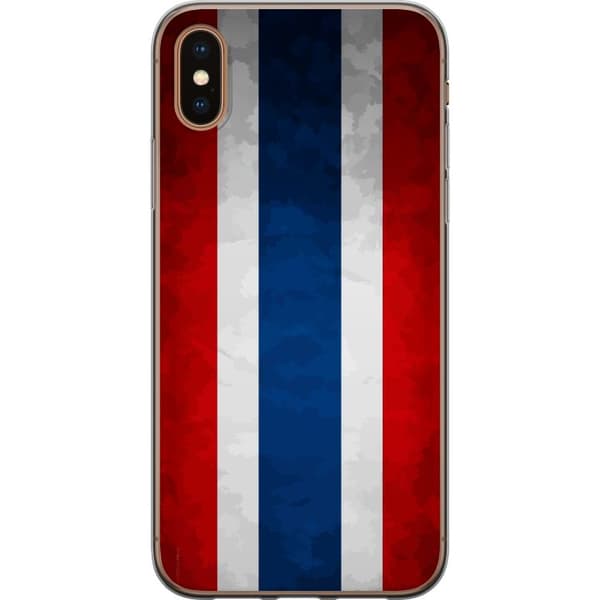Kompatibelt Mobildeksel til Apple iPhone X Thai flagg i stilren retrodesign