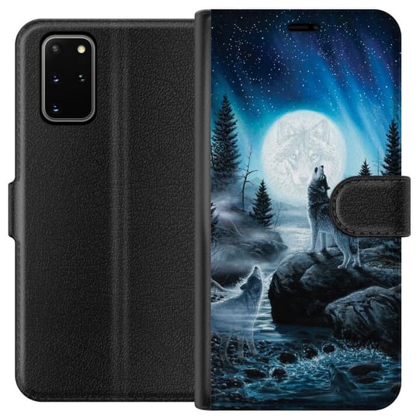 Kompatibelt Plånboksfodral till Samsung Galaxy S20+ Wolf / Varg