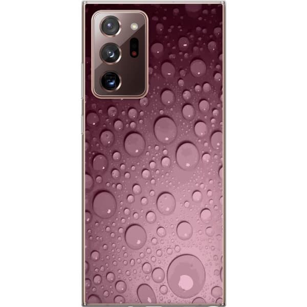 Kompatibelt Mobildeksel til Samsung Galaxy Note20 Ultra Rosa vattendroppar