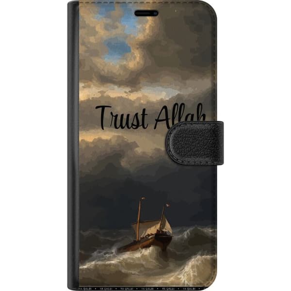 Kompatibel Tegnebogsetui til Apple iPhone 16 Pro Trust Allah över stormigt hav