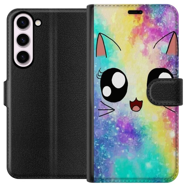 Kompatibel Tegnebogsetui til Samsung Galaxy S23+ Sød Kat Galaxy