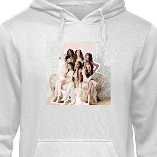 Klassisk Hoodie | Hættetrøje til Voksne Grå Medium KATSEYE KATSEYE Grå Medium