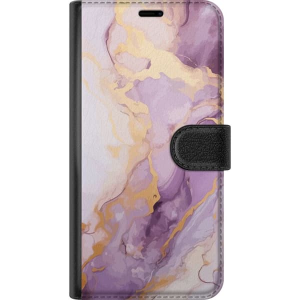 Kompatibelt Lommeboketui til OnePlus 10 Pro Marmor Lilla Gull