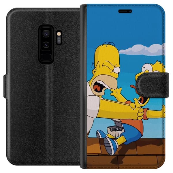 Kompatibelt Plånboksfodral till Samsung Galaxy S9+ The Simpsons