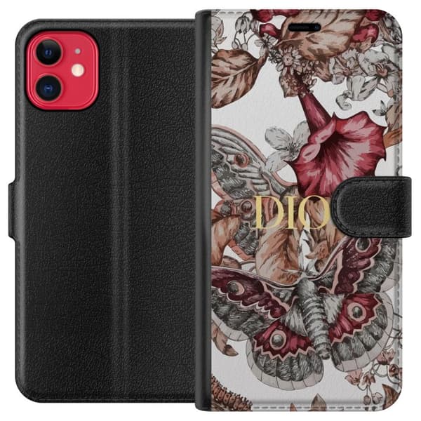 Kompatibel Tegnebogsetui til Apple iPhone 11 Blomster D I O R