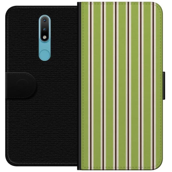 Kompatibelt Lommeboketui til Nokia 2.4 Match linjer