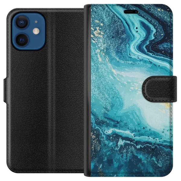 Kompatibel Tegnebogsetui til Apple iPhone 12 Kunstmønster