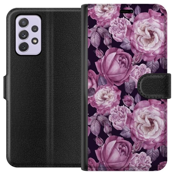 Kompatibelt Plånboksfodral till Samsung Galaxy A52s 5G Blommor