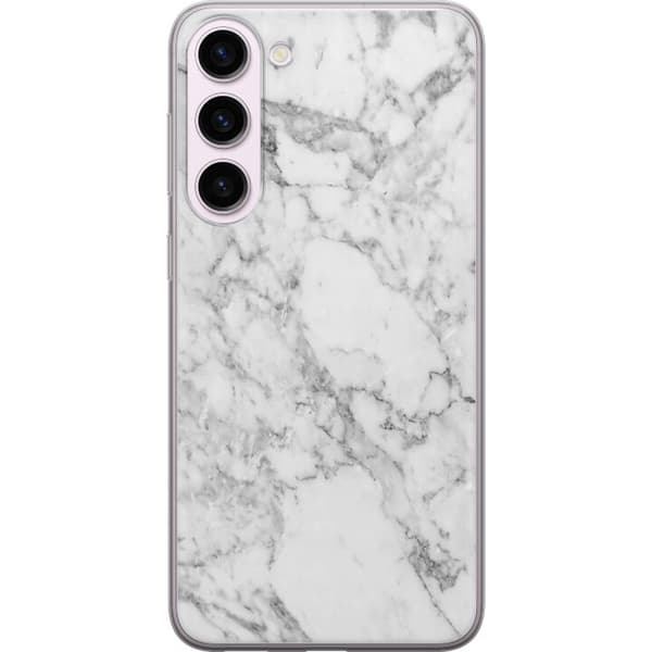 Kompatibelt Mobilskal till Samsung Galaxy S23+ Marmor Vit