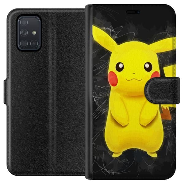 Kompatibel Tegnebogsetui til Samsung Galaxy A71 Pokemon