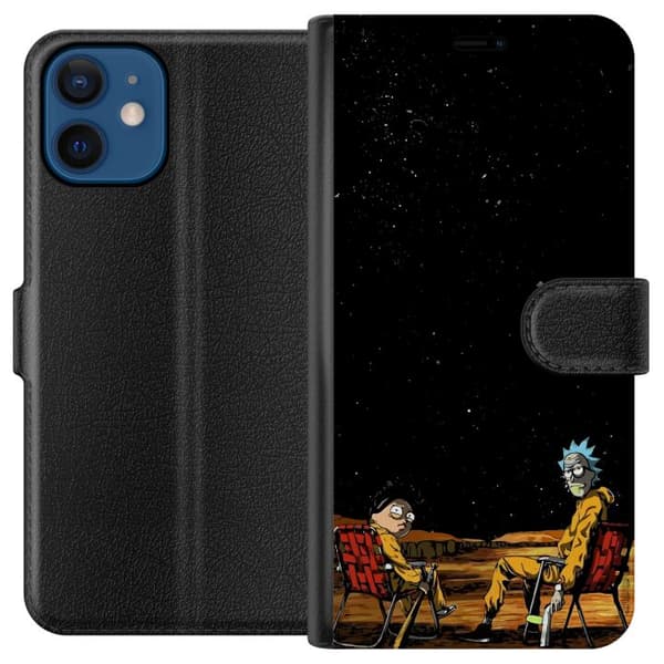 Kompatibelt Lommeboketui til Apple iPhone 12 Rick og Morty