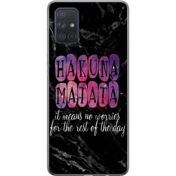 Kompatibelt Mobildeksel til Samsung Galaxy A71 Hakuna Matata