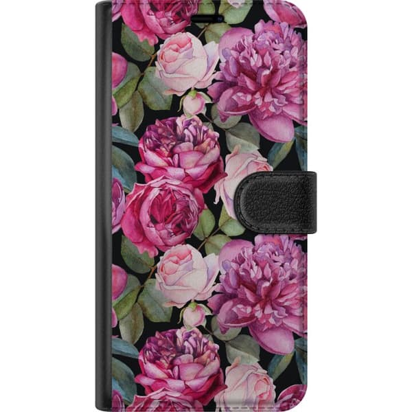 Kompatibel Tegnebogsetui til Samsung Galaxy A20e Blomster