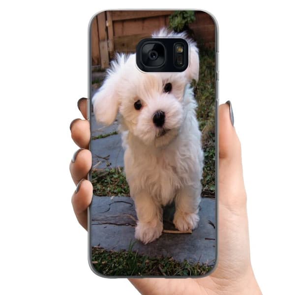 Kompatibelt Mobildeksel til Samsung Galaxy S7 Hund