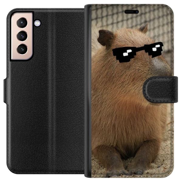 Kompatibelt Plånboksfodral till Samsung Galaxy S21 Capybara