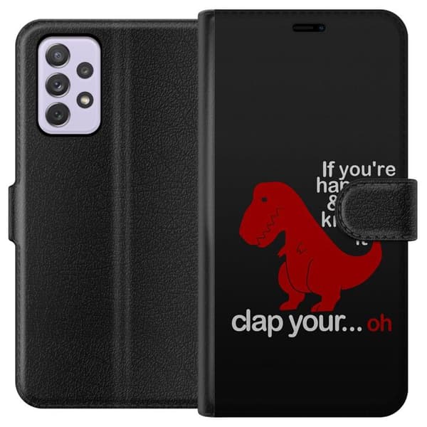Kompatibelt Lommeboketui til Samsung Galaxy A52s 5G Dinosaur