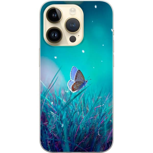 Kompatibelt Mobilskal till Apple iPhone 14 Pro Magical Butterfly