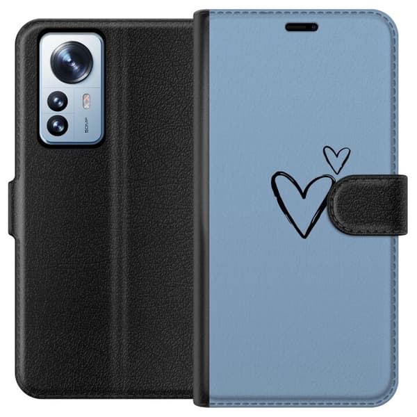 Kompatibel Tegnebogsetui til Xiaomi 12 Pro Hjerte