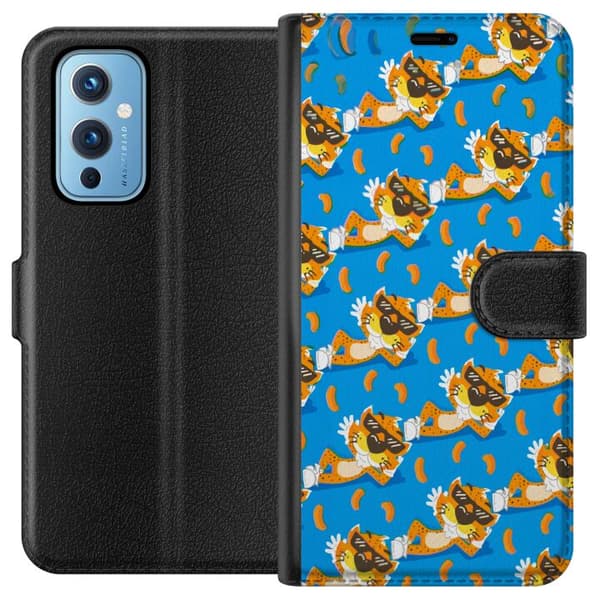 Kompatibel Tegnebogsetui til OnePlus 9 Legende Chester Cheetah-design