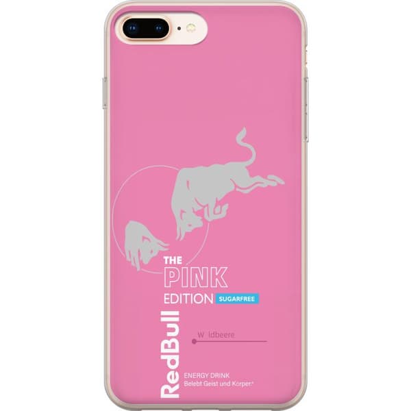 Kompatibelt Mobildeksel til Apple iPhone 8 Plus Moderne rosa energidrikksdesign