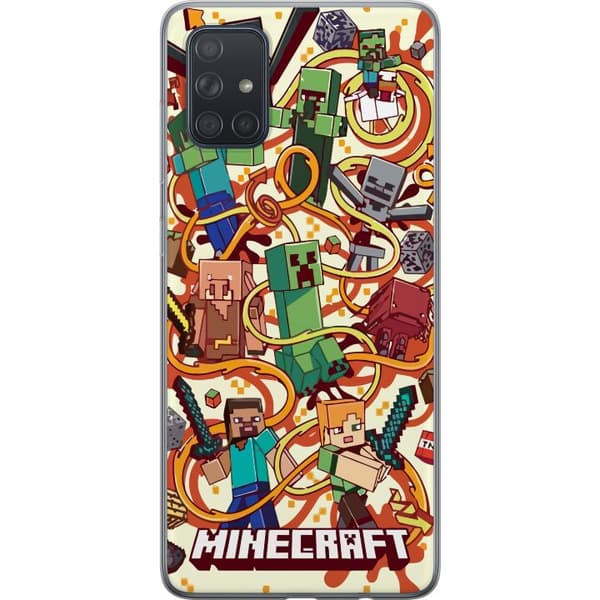 Kompatibelt Mobildeksel til Samsung Galaxy A71 Minecraft
