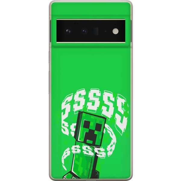 Kompatibel Mobilcover til Google Pixel 6 Pro Grön pixelfigur