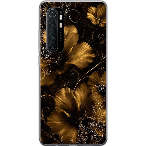 Kompatibelt Mobildeksel til Xiaomi Mi Note 10 Lite Gyllen blomstring