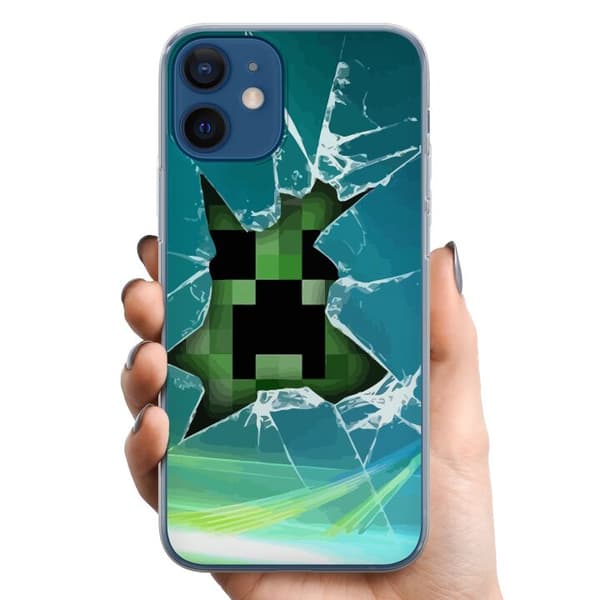 Kompatibelt Mobildeksel til Apple iPhone 12 mini MineCraft