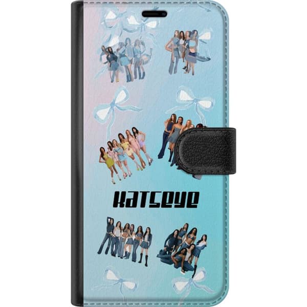 Kompatibelt Lommeboketui til Google Pixel 9 KATSEYE blå gruppcollage