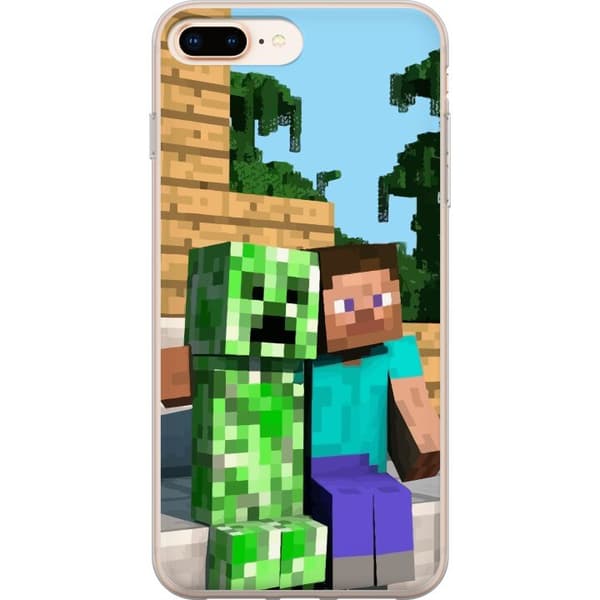 Kompatibelt Mobildeksel til Apple iPhone 8 Plus MineCraft