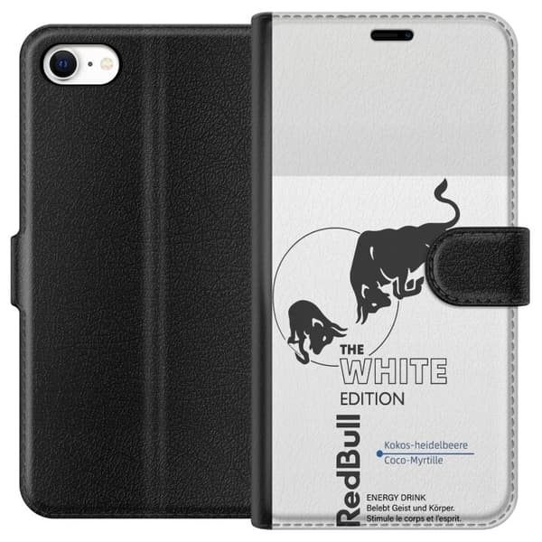 Kompatibel Tegnebogsetui til Apple iPhone 6s Moderne Red Bull White Edition design