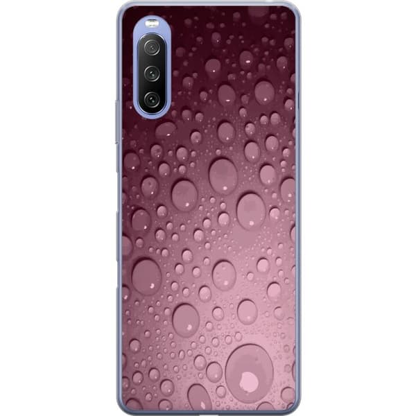 Kompatibelt Mobildeksel til Sony Xperia 10 III Lite Rosa vattendroppar