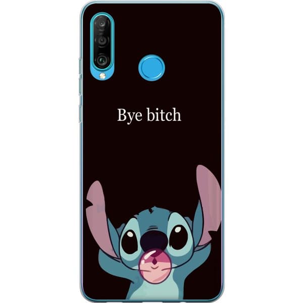 Kompatibelt Mobilskal till Huawei P30 lite Bye bitch, Stitch